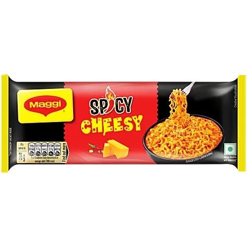 Maggi Spicy Cheesy Instant Noodles, 244gm