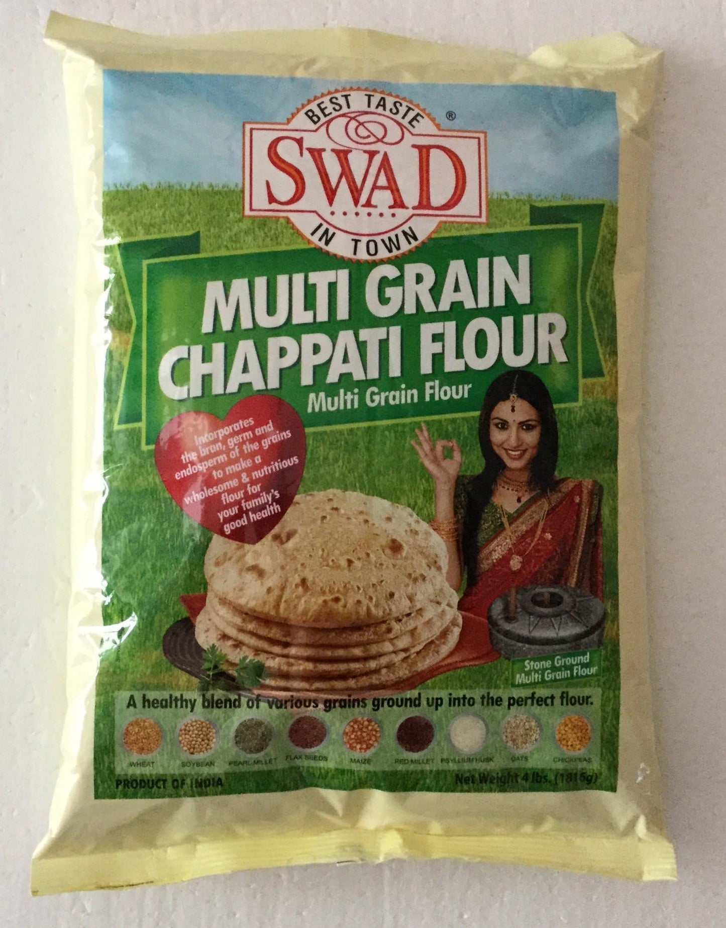 Swad Multigrain Chappati Flour (20lb 9.07kg)
