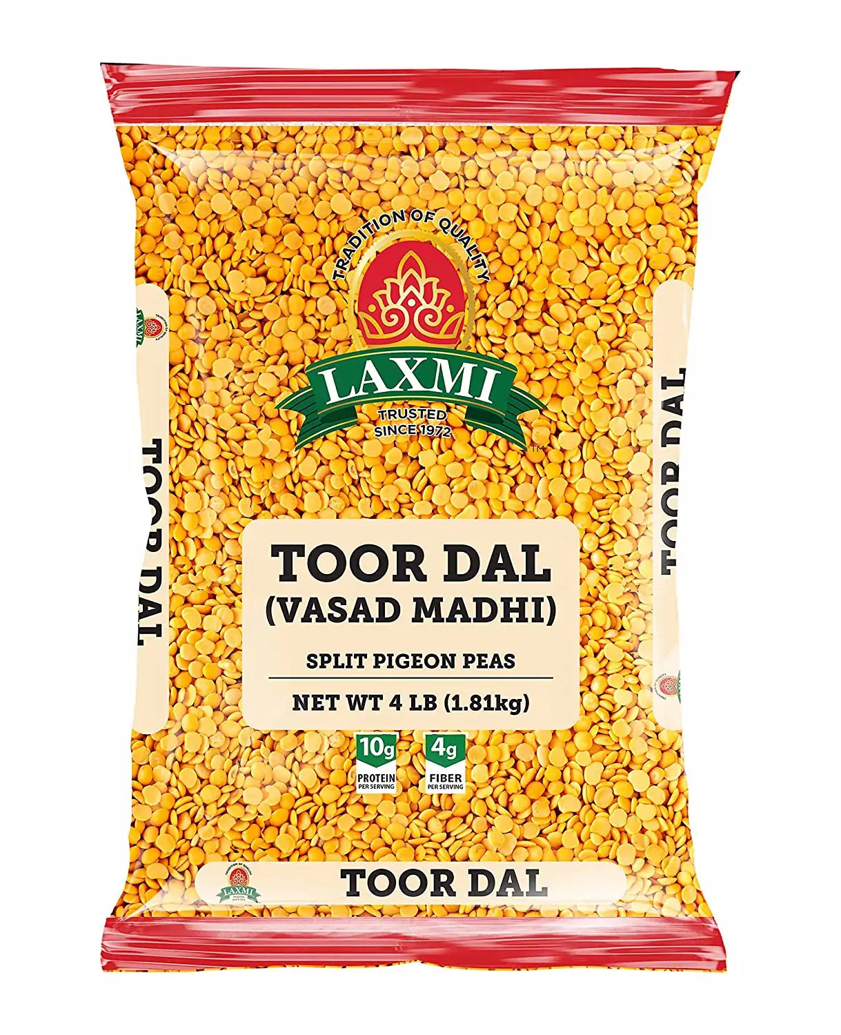 Laxmi Toor Dal Plain 4 Lb