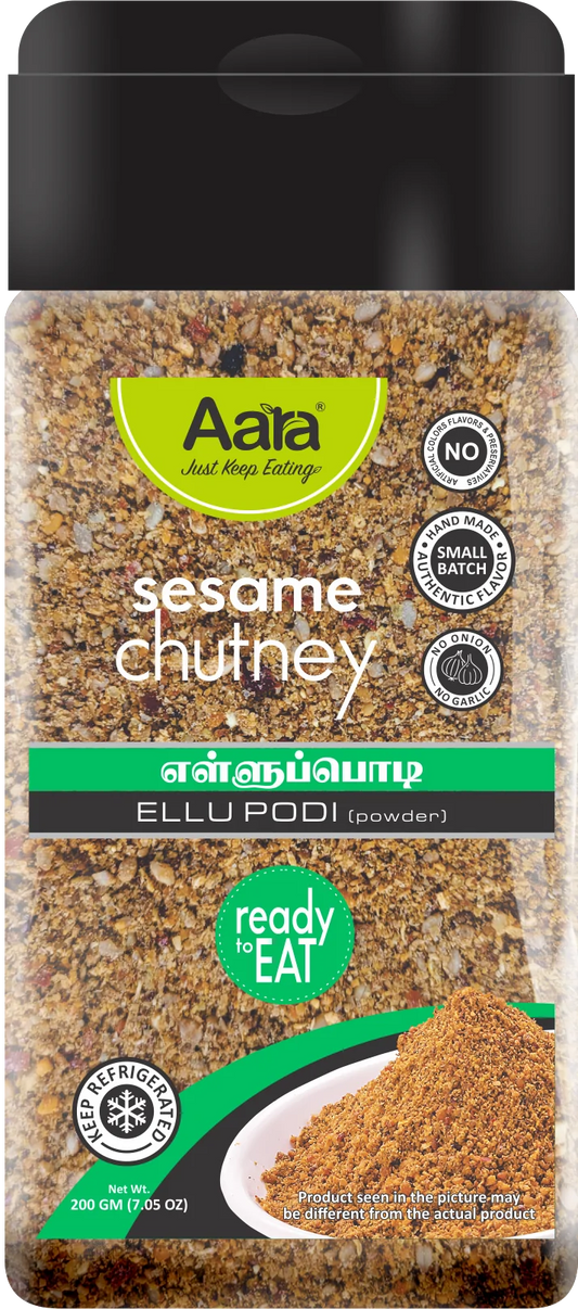 Aara Sesame Chutney Powder (ELLU PODI POWDER) (200 GM - 7.05 OZ)