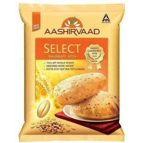 Aashirvaad Select Sharbati Whole Wheat Atta - 10 LB