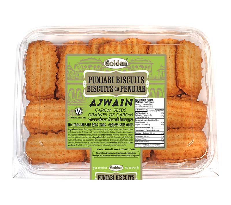 Golden Ajwain Punjabi Biscuits - 680g