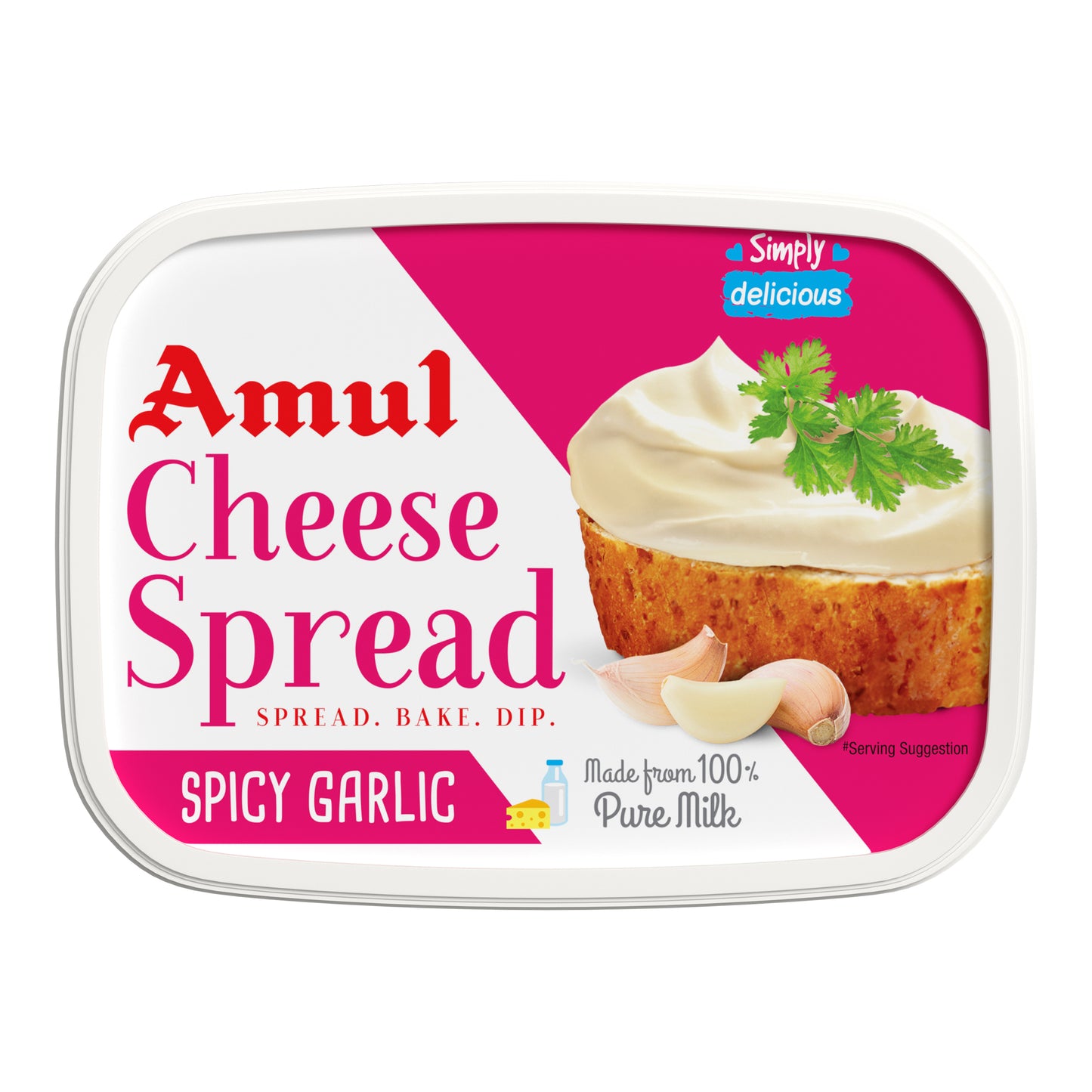 Amul Cheese Spread (Spicy Garlic) - 7 OZ - (200 GM)