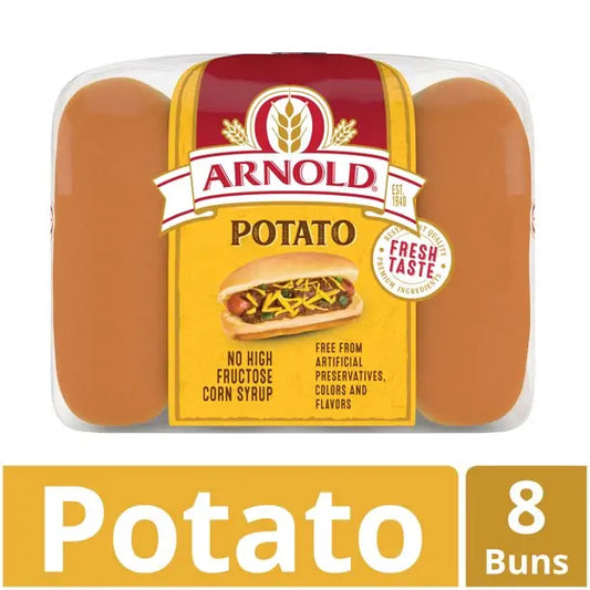 Arnold Country Potato Hot Dog Buns (8 BUNS)