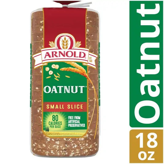 Arnold Whole Grains Oatnut Bread, Small Slice (18 OZ)