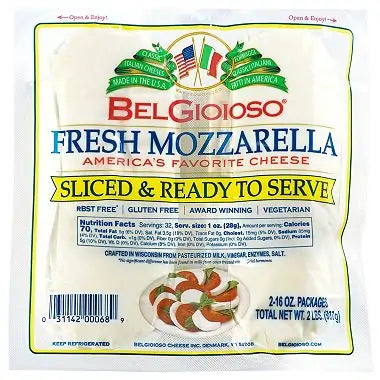 Belgioioso Pre-sliced Fresh Mozzarella (32 Oz.)