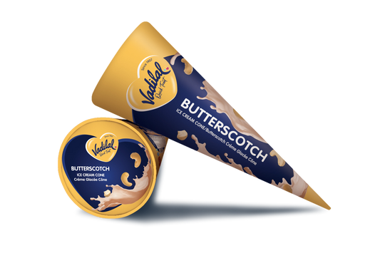 Vadilal Ice Cream Cone - (BUTTERSCOTCH-110 ML)