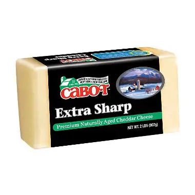 Cabot Extra Sharp White Cheddar Cheese Brick (2 Lbs.)