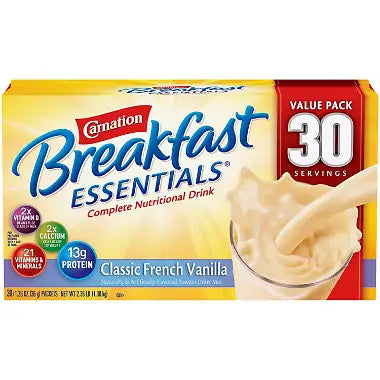 Carnation Breakfast Essentials Nutritional Drink Mix, Select Flavor (30 Ct.)