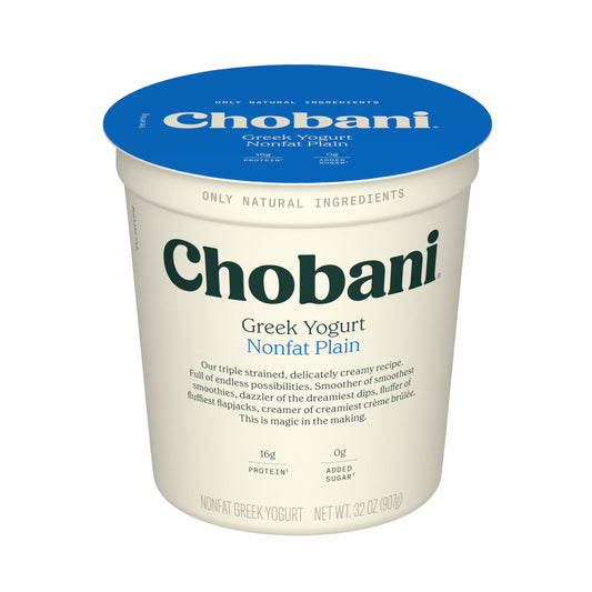 Chobani greek yogurt nonfat plain 32OZ