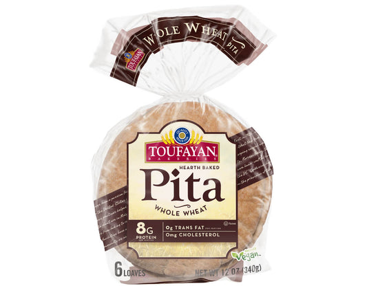 Toufayan  Pita Whole Wheat 340g