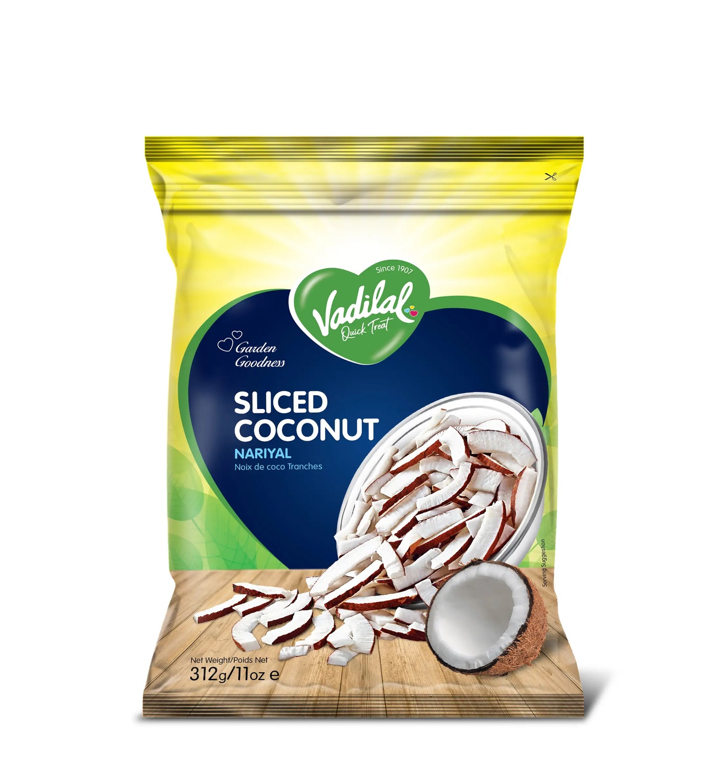 Vadilal Frozen Coconut Sliced - 11 OZ (312 GM)