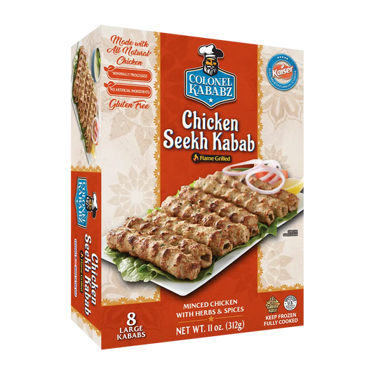 Colonel Kababz Chicken Seekh Kabab - 8 Pcs (312 Gm)