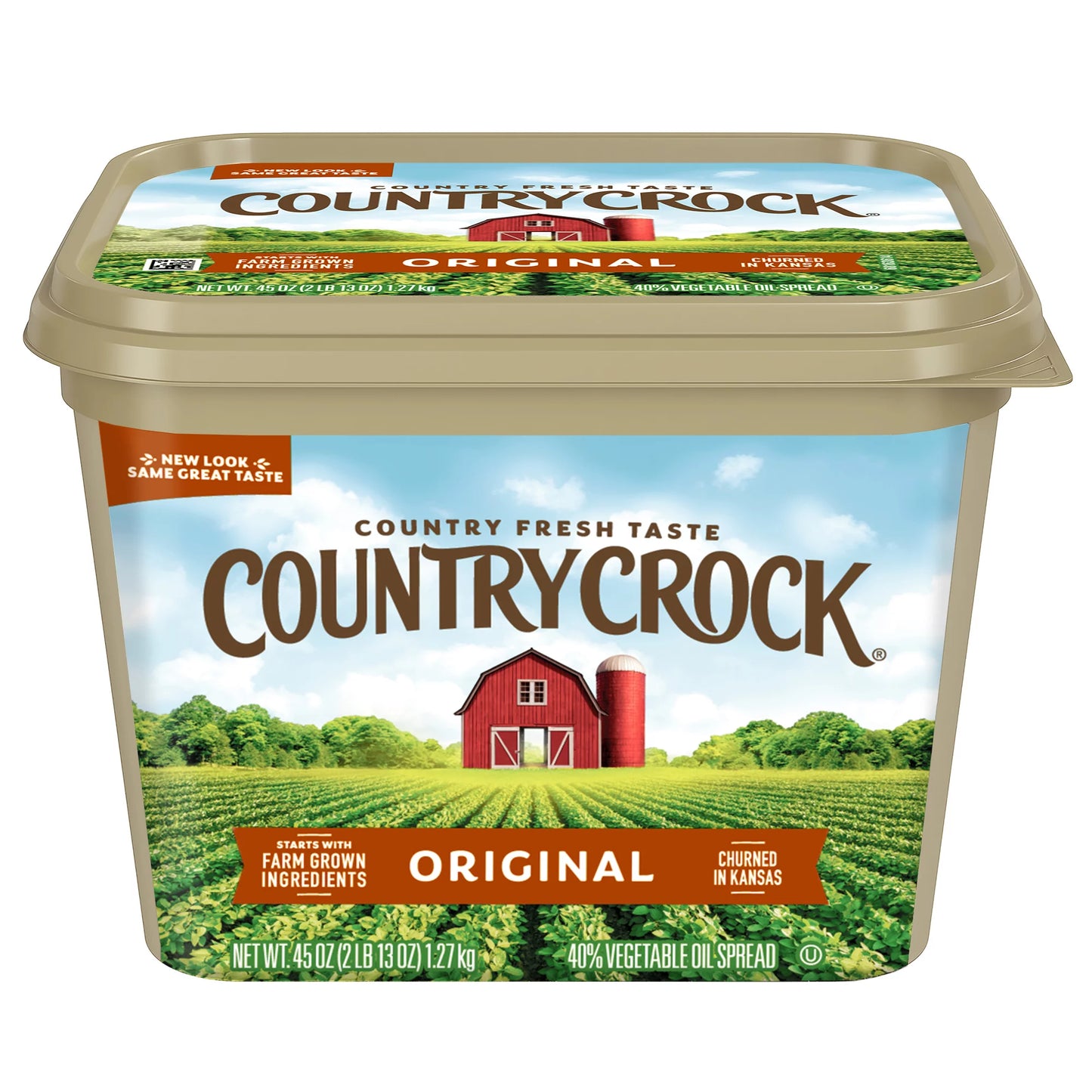 Country Crock Original Vegetable Oil Spread Tub, 45 oz