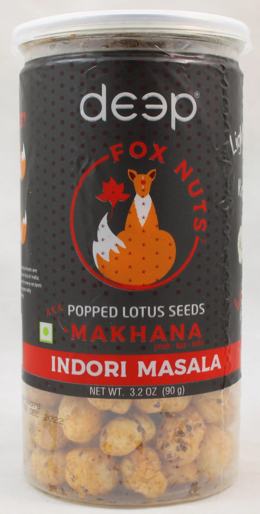 Deep Fox Nuts Phool Makhana - INDORI MASALA (3.2 OZ - 90 GM)