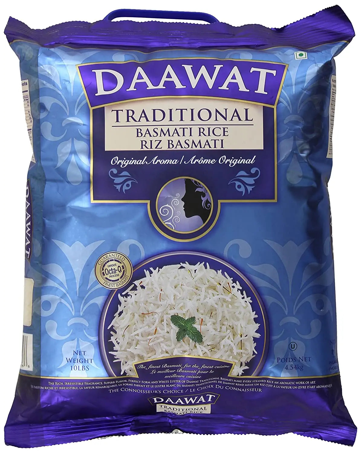 Daawat Traditional Basmati Rice (10 LB - 4.54 KG)