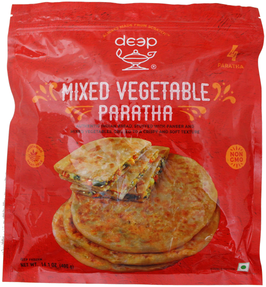 Deep Mix Veg Paratha 4 Pcs