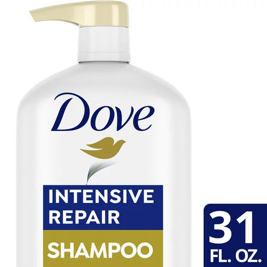 Dove Repairing Shampoo, Nutritive Solutions Intensive Repair with Keratin for All Hair Types, 31 fl oz