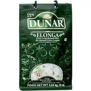 Dunar Elonga Basmati Rice 10 LB