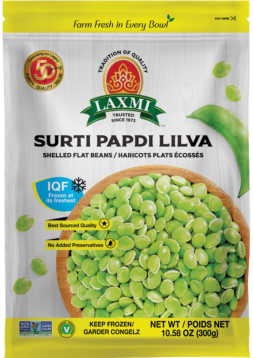 Laxmi Surti Papdi Lilva (300g 10.58Oz)