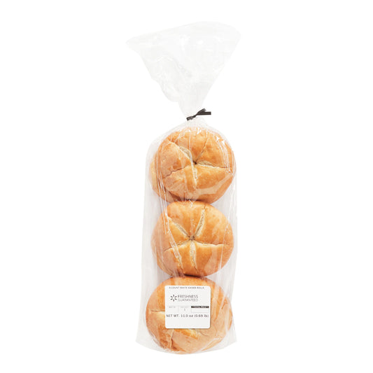 Freshness Guaranteed White Kaiser Rolls, 11 oz, 6 Count