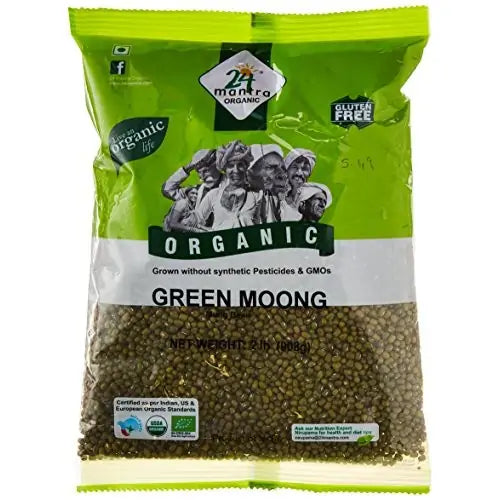 24 Mantra Organic Moong Whole (2 LB)