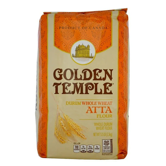 Golden Temple Duram Whole Wheat Atta (5.5 LB-2.5 KG)