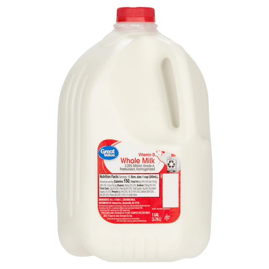 Milk Gallon whole milk 1 gallon, each