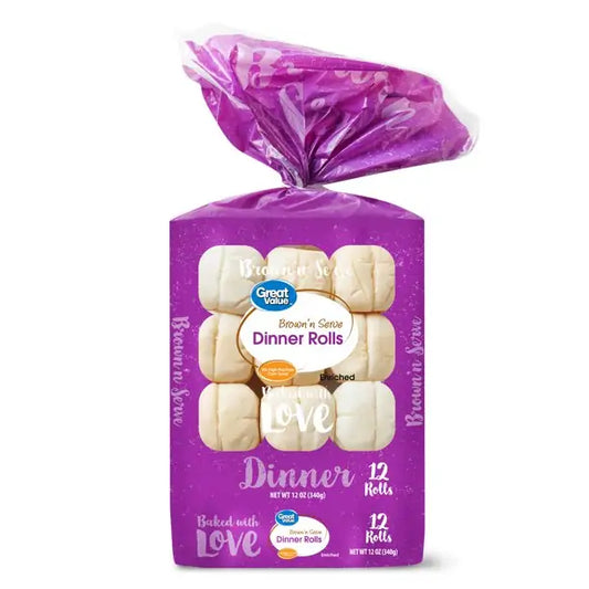 Great Value Brown and Serve Dinner Rolls (12 Count)
