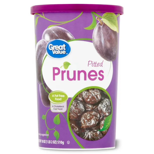 Great Value Pitted Prunes, 18 oz