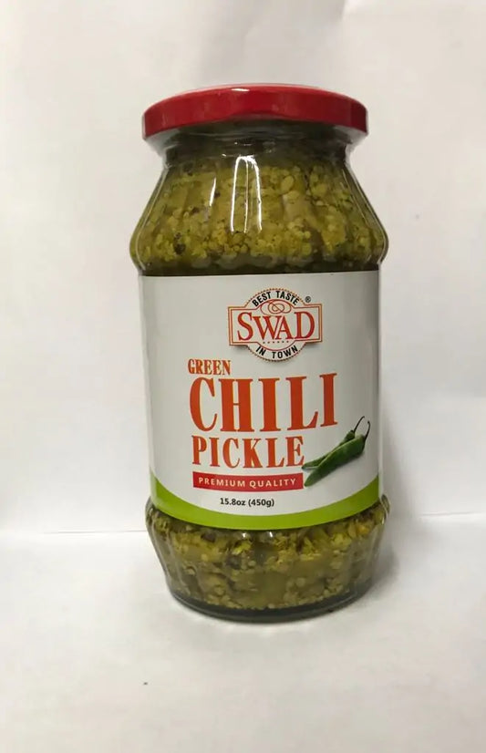 Swad Green Chilli Pickle 15.8 oz