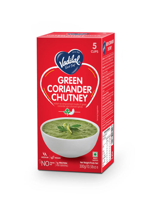 Vadilal Frozen Green Coriander Chutney - 10.58 OZ (300 GM)