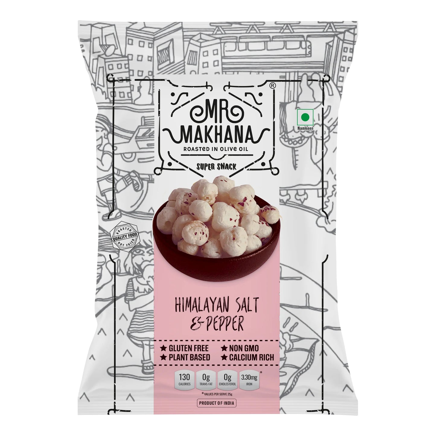 Mr Makhana Himalayan Salt and Pepper each