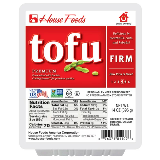 House Foods Refrigerated Firm Soy Tofu, 14 oz