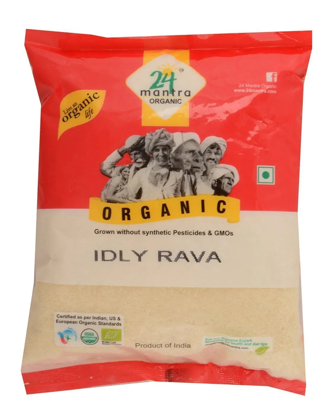 24 Mantra Organic Idli Rava (2 LB)