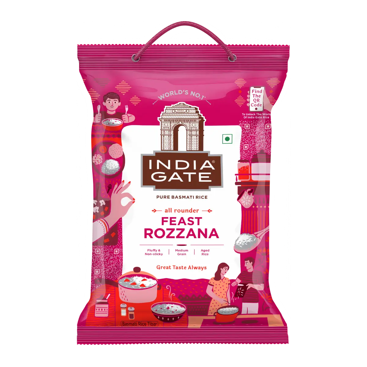 India Gate Feast Rozzana Basmati Rice 5kg