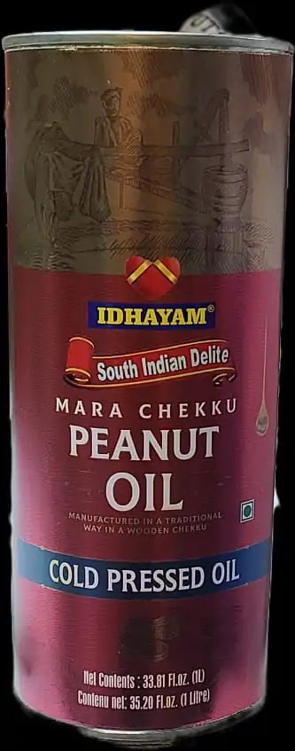 Idhayam Mara Chekku Peanut Oil - 1 LTR