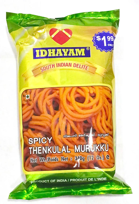 Idhayam Spicy Thenkual Murukku 340Gm