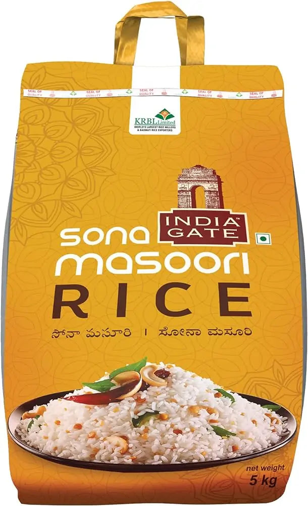 India Gate Sona Masoori Rice - 5 KG