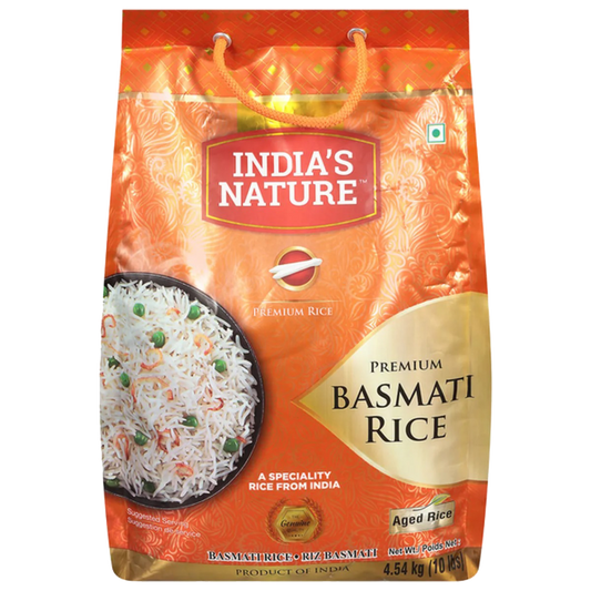 India's Nature Basmati Rice 10 LB