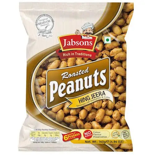 Jabsons Roasted Peanuts (Hing Jeera) -5 OZ (140 GM)
