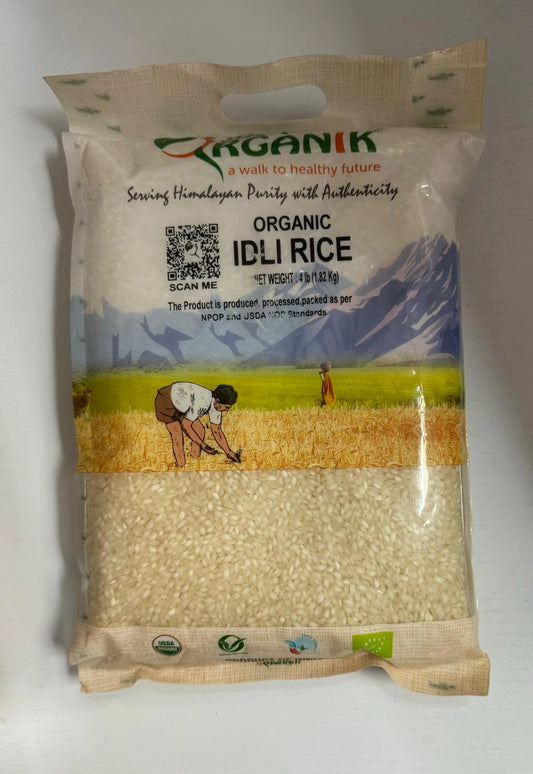 Just Organic Organic Idli Rice - 4 LB (1.82 KG)