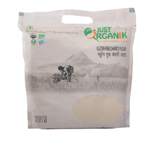 Just Organik Organic Gluten Free Chapati Flour Atta - 10 LB