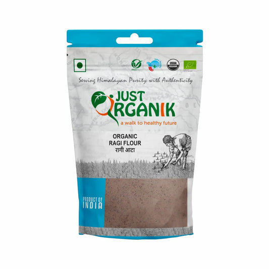 Just Organik Ragi (FINGER MILLET) Flour - 2 LB (908 GM)