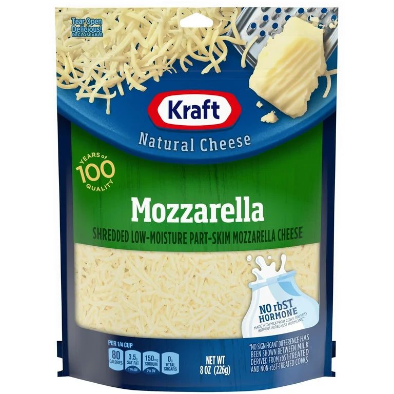 Kraft Mozzarella Shredded Cheese 8 oz