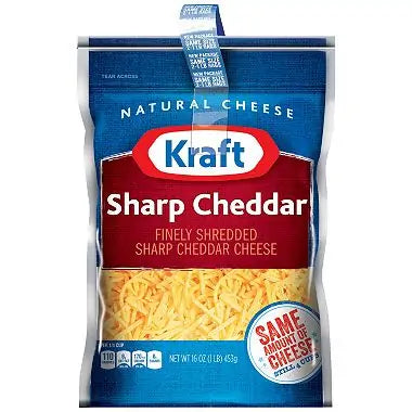 Kraft Sharp Cheddar Finely Shredded Cheese (16 Oz., 2 Pk.)