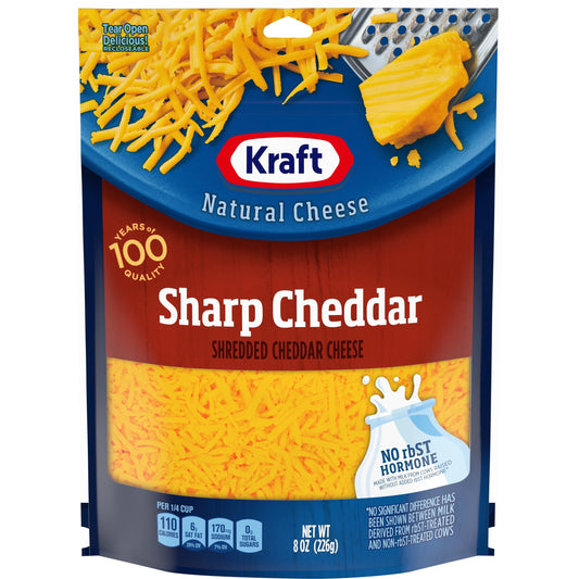 Kraft Sharp Cheddar Shredded Cheese 8oz