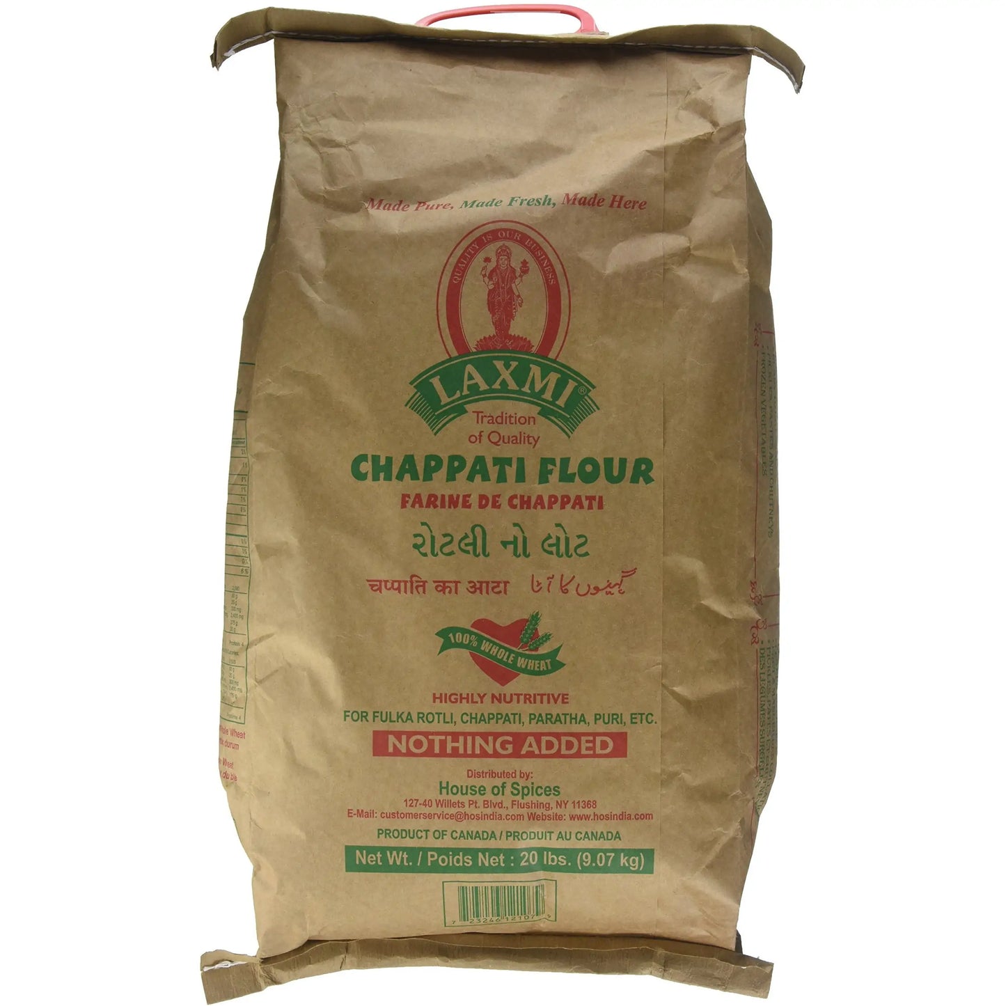 Laxmi Chappati Flour 20 Lb