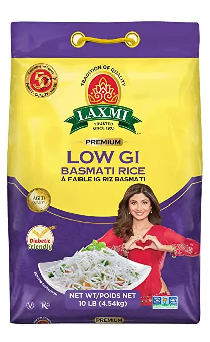 Laxmi Low GI Basmati Rice - 10 LB