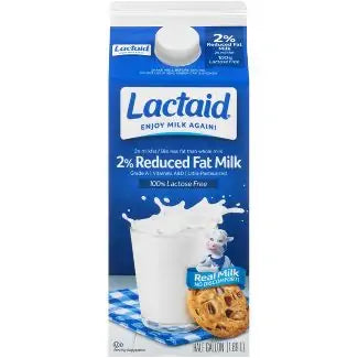 Lactaid 100% Lactose Free 2% Reduced Fat Milk (64 FL OZ)